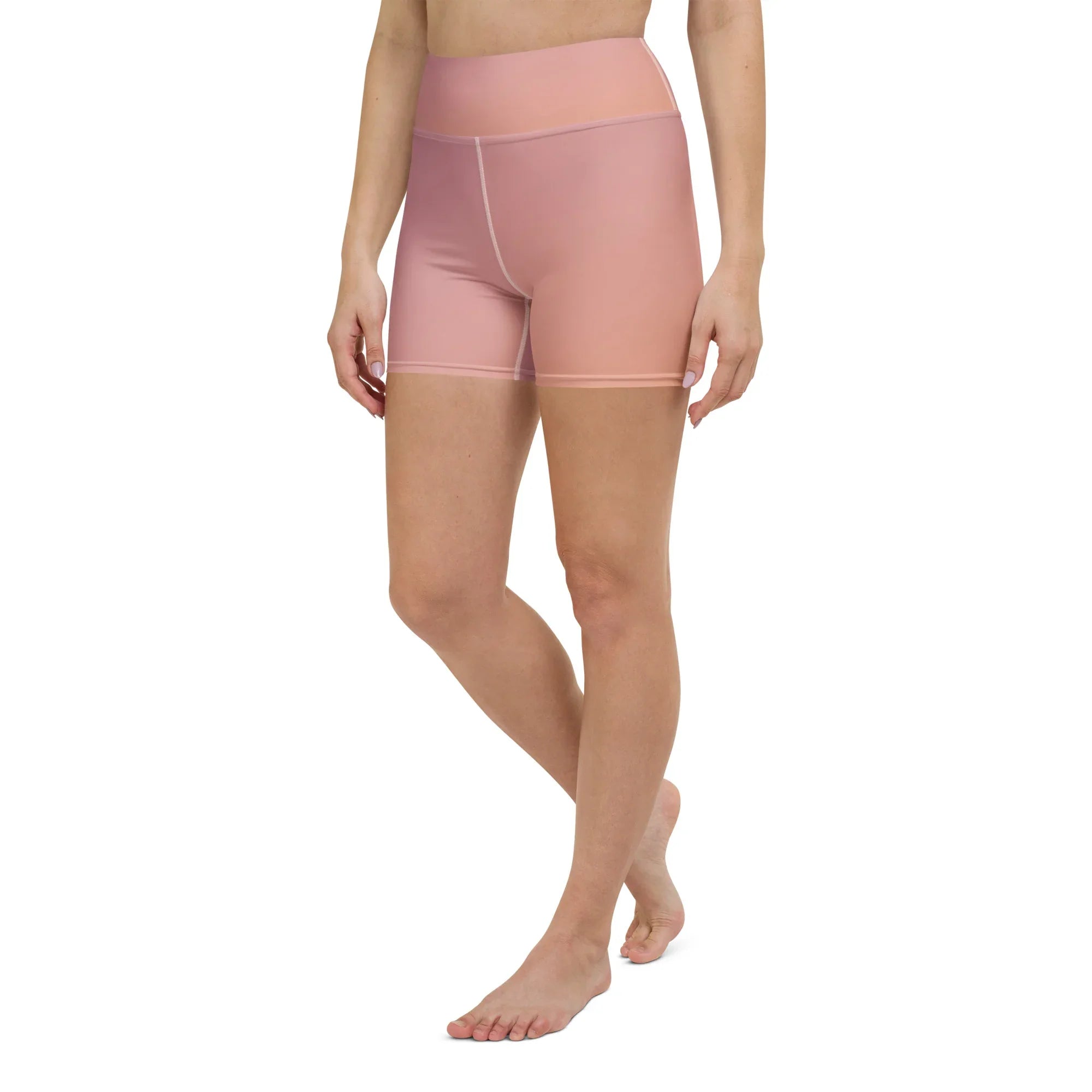 Yoga Shorts Yoga Shorts AwRans Clothing all-over-print-yoga-shorts-white-left-front-688098bae82e5