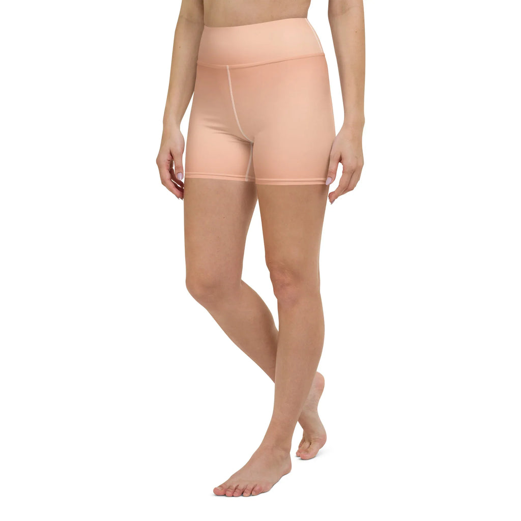 Yoga Shorts Yoga Shorts AwRans Clothing all-over-print-yoga-shorts-white-left-front-6880aed48b6ae
