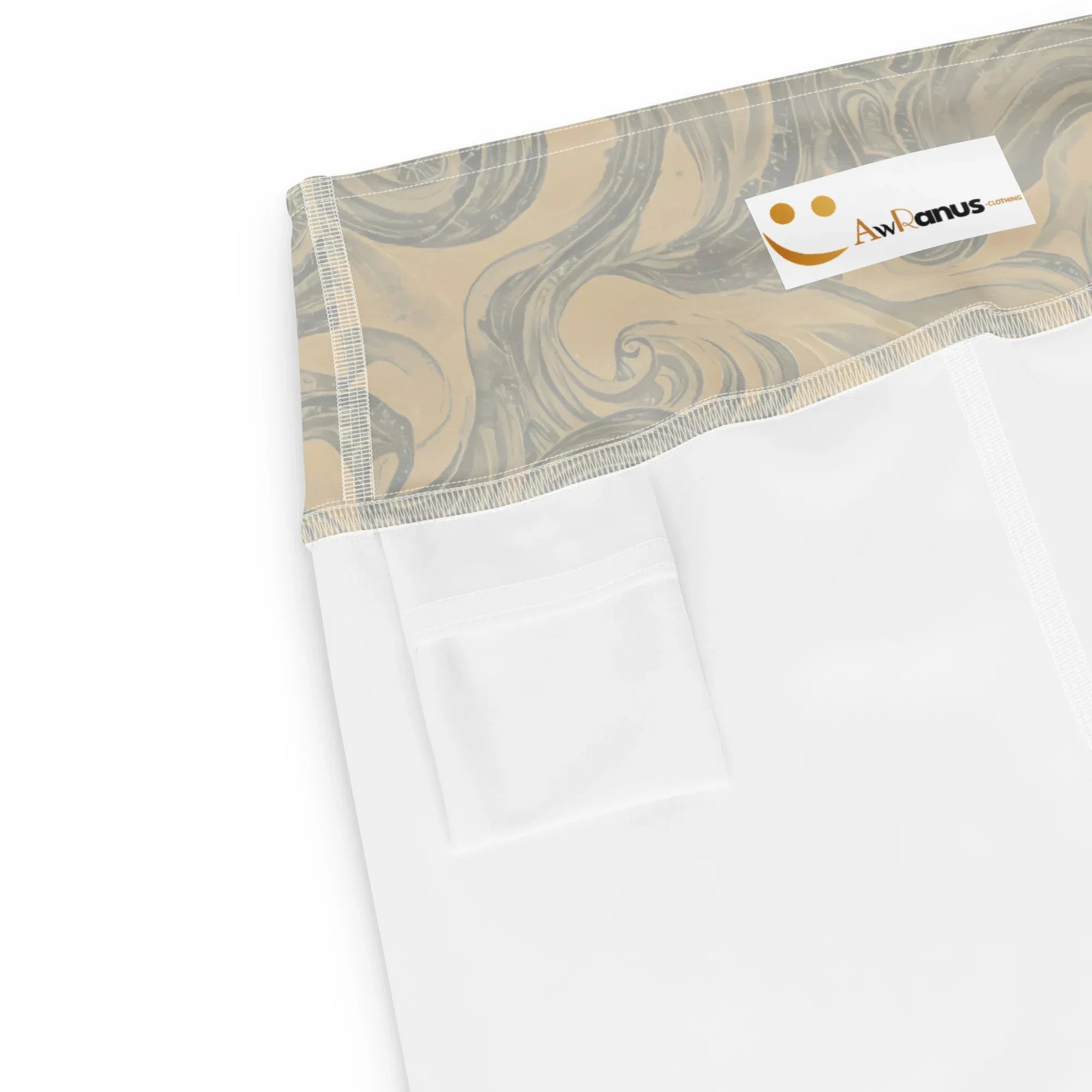 Yoga Shorts Yoga Shorts AwRans Clothing all-over-print-yoga-shorts-white-product-details-2-6880940ee89ed