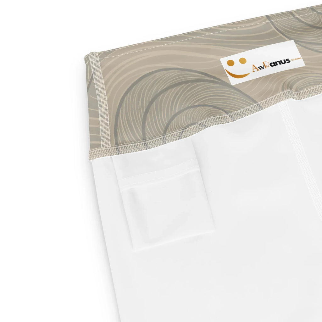 Yoga Shorts Yoga Shorts AwRans Clothing all-over-print-yoga-shorts-white-product-details-2-68809441a0440