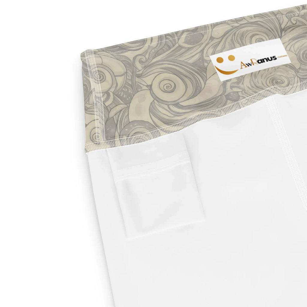 Yoga Shorts Yoga Shorts AwRans Clothing all-over-print-yoga-shorts-white-product-details-2-6880947737213