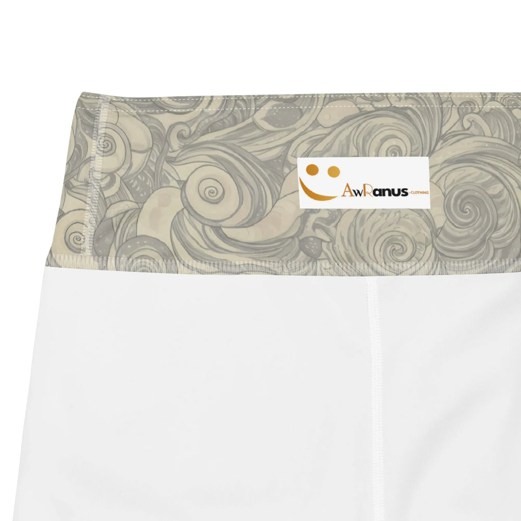 Yoga Shorts Yoga Shorts AwRans Clothing all-over-print-yoga-shorts-white-product-details-688094773734a