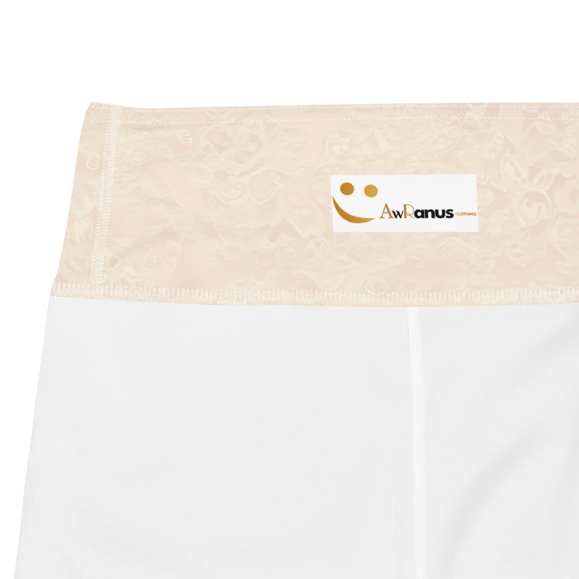 Yoga Shorts Yoga Shorts AwRans Clothing all-over-print-yoga-shorts-white-product-details-688094de932c0