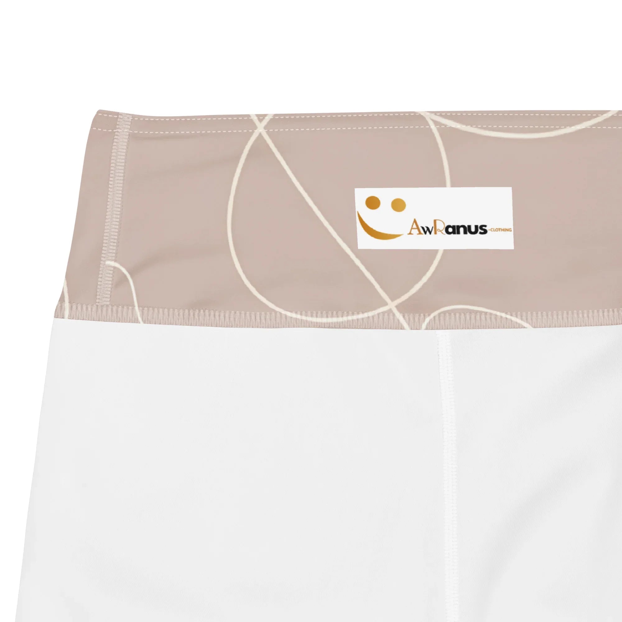 Yoga Shorts Yoga Shorts AwRans Clothing all-over-print-yoga-shorts-white-product-details-6880ae3164e8d