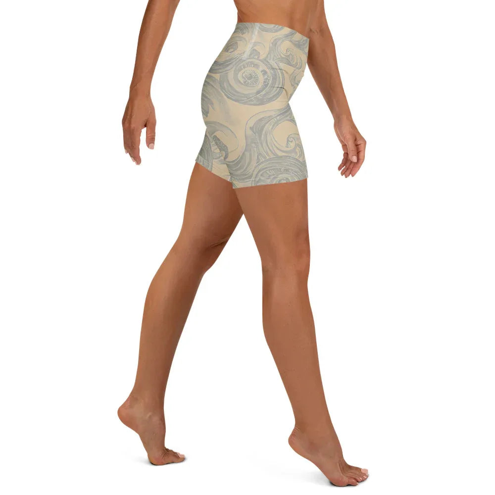 Yoga Shorts Yoga Shorts AwRans Clothing all-over-print-yoga-shorts-white-right-6880940ee7e98