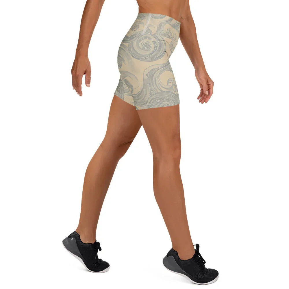 Yoga Shorts Yoga Shorts AwRans Clothing all-over-print-yoga-shorts-white-right-6880940ee8c9d