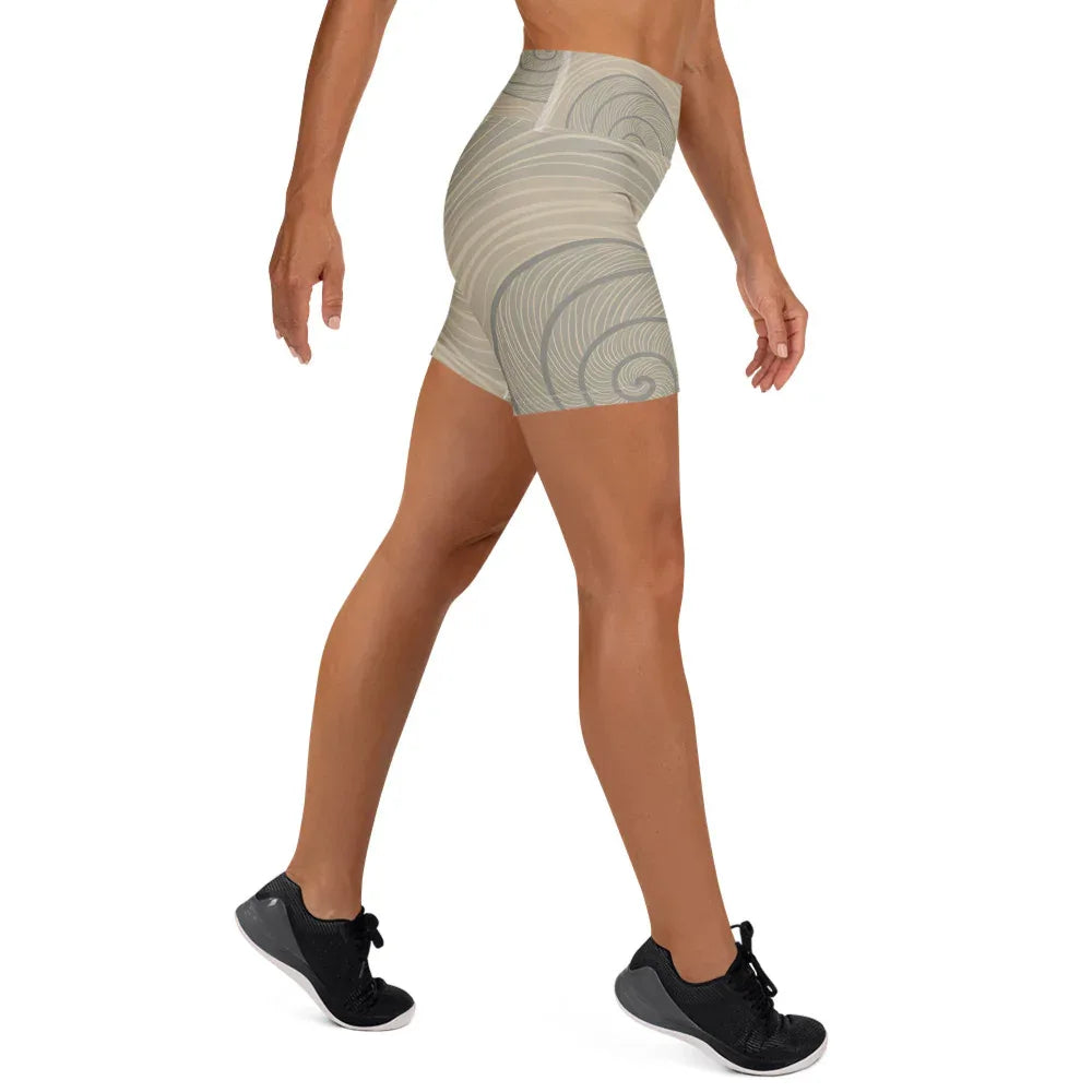 Yoga Shorts Yoga Shorts AwRans Clothing all-over-print-yoga-shorts-white-right-68809441a0736