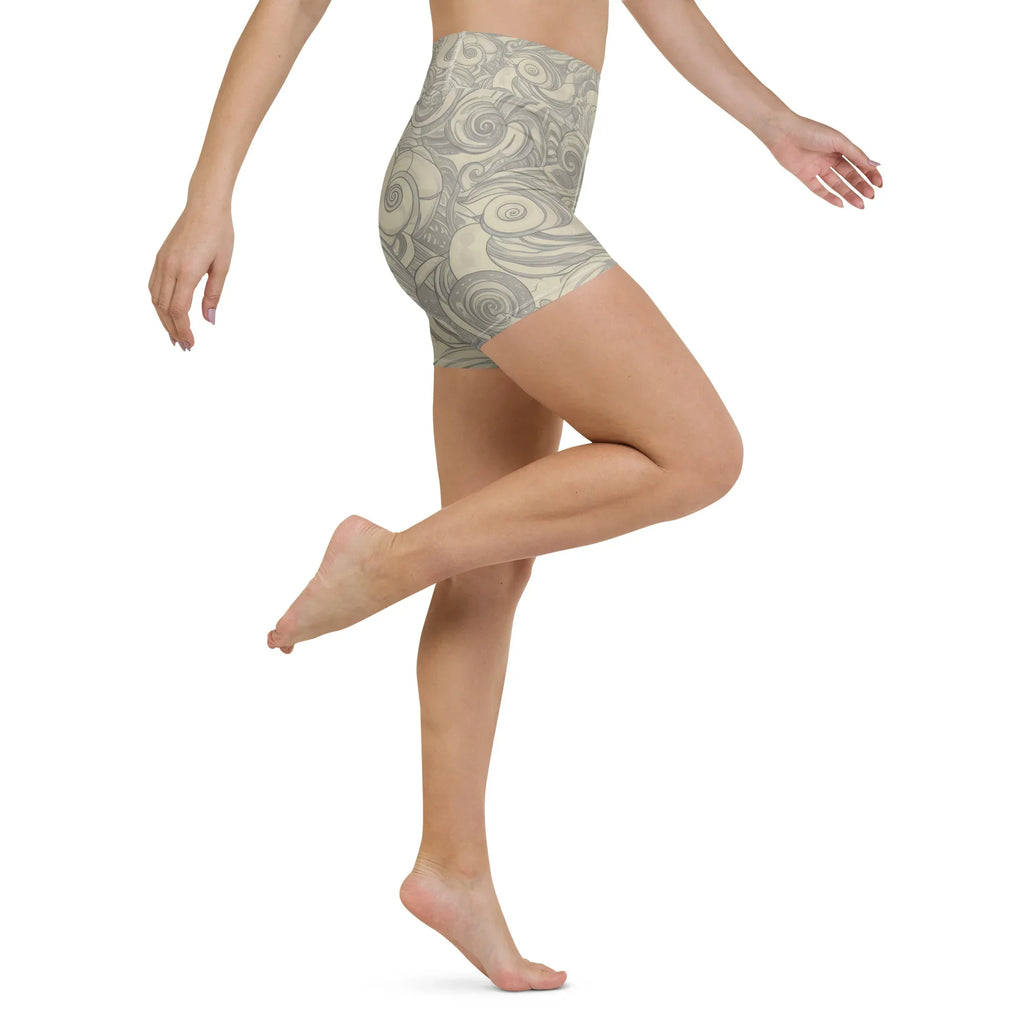 Yoga Shorts Yoga Shorts AwRans Clothing all-over-print-yoga-shorts-white-right-6880947736206