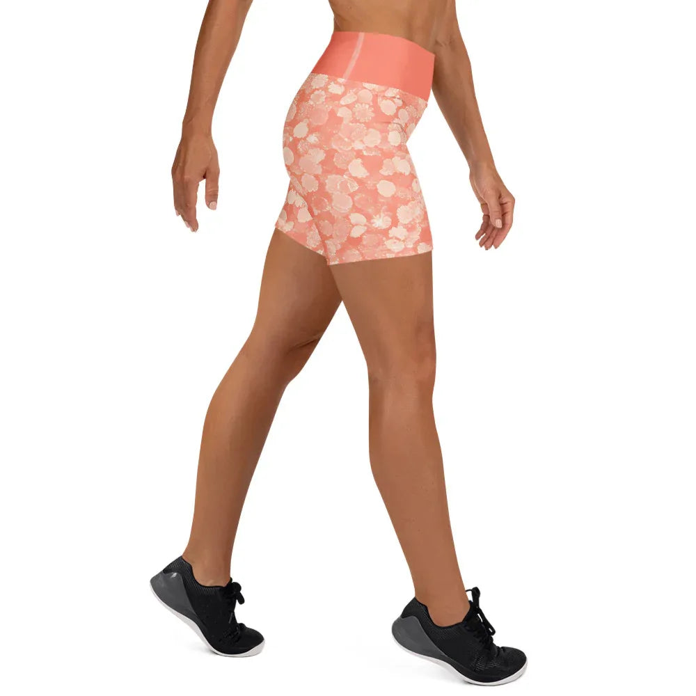 Yoga Shorts Yoga Shorts AwRans Clothing all-over-print-yoga-shorts-white-right-688098f07498a