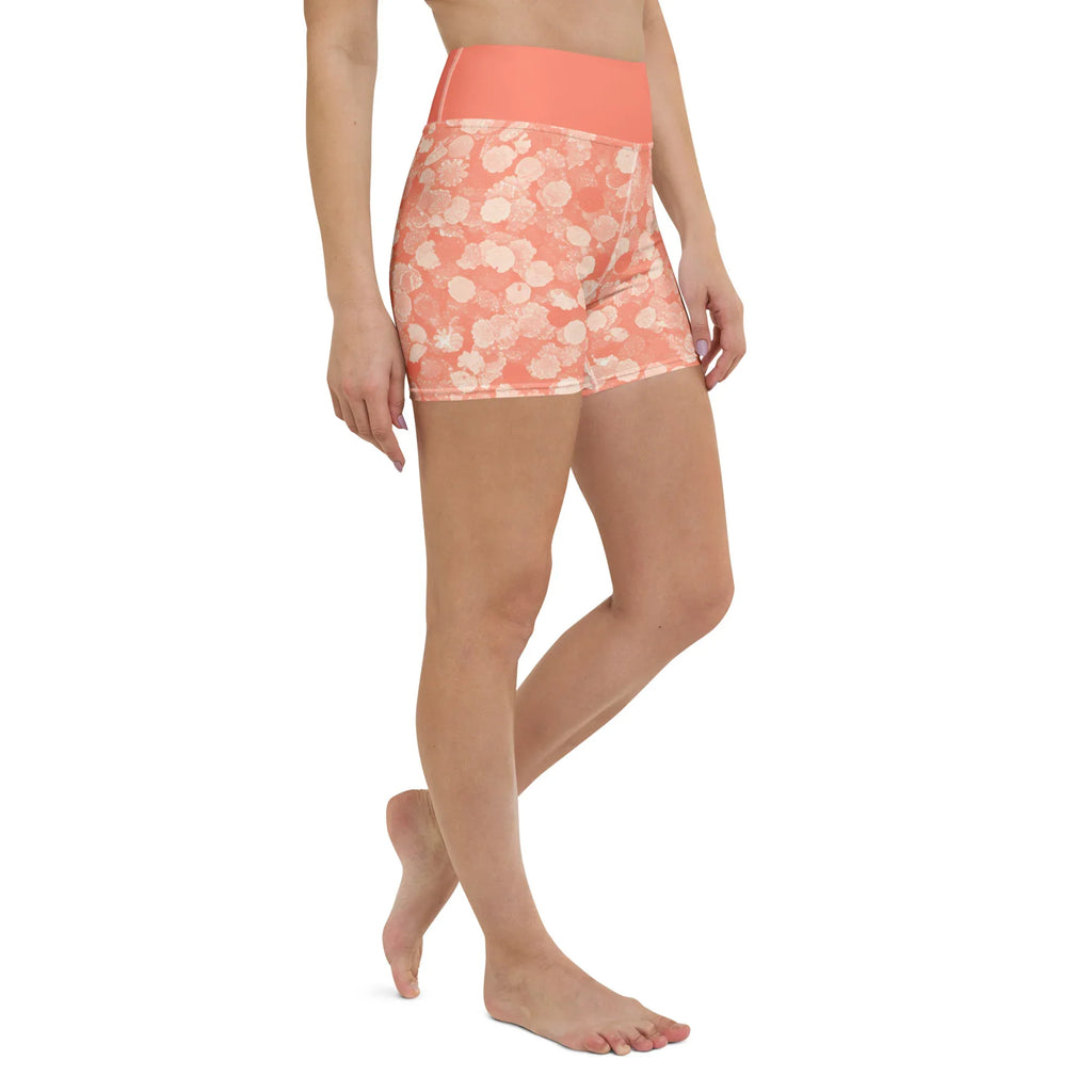 Yoga Shorts Yoga Shorts AwRans Clothing all-over-print-yoga-shorts-white-right-front-688098f073d48