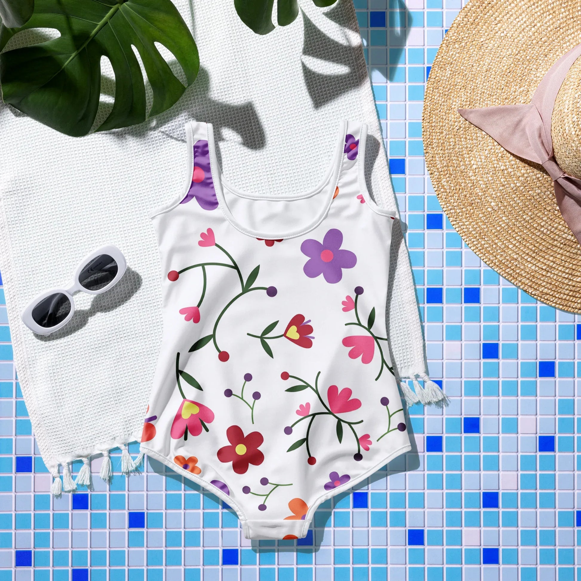 All-Over Print Youth Swimsuit - AwRans Clothing