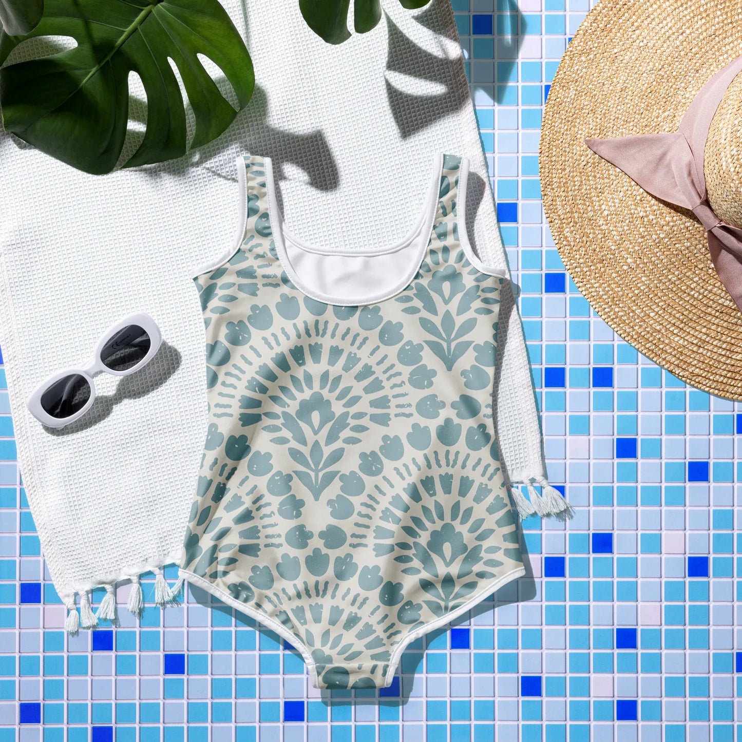 All-Over Print Youth Swimsuit - AwRans Clothing