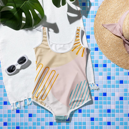 All-Over Print Youth Swimsuit - AwRans Clothing