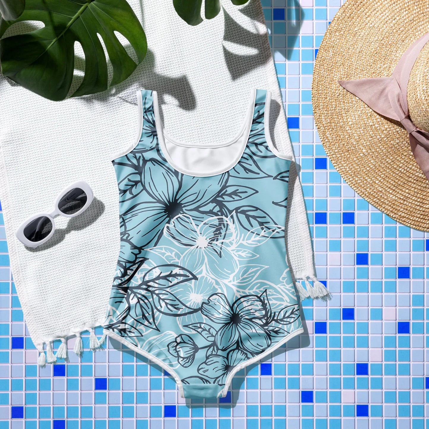 All-Over Print Youth Swimsuit - AwRans Clothing