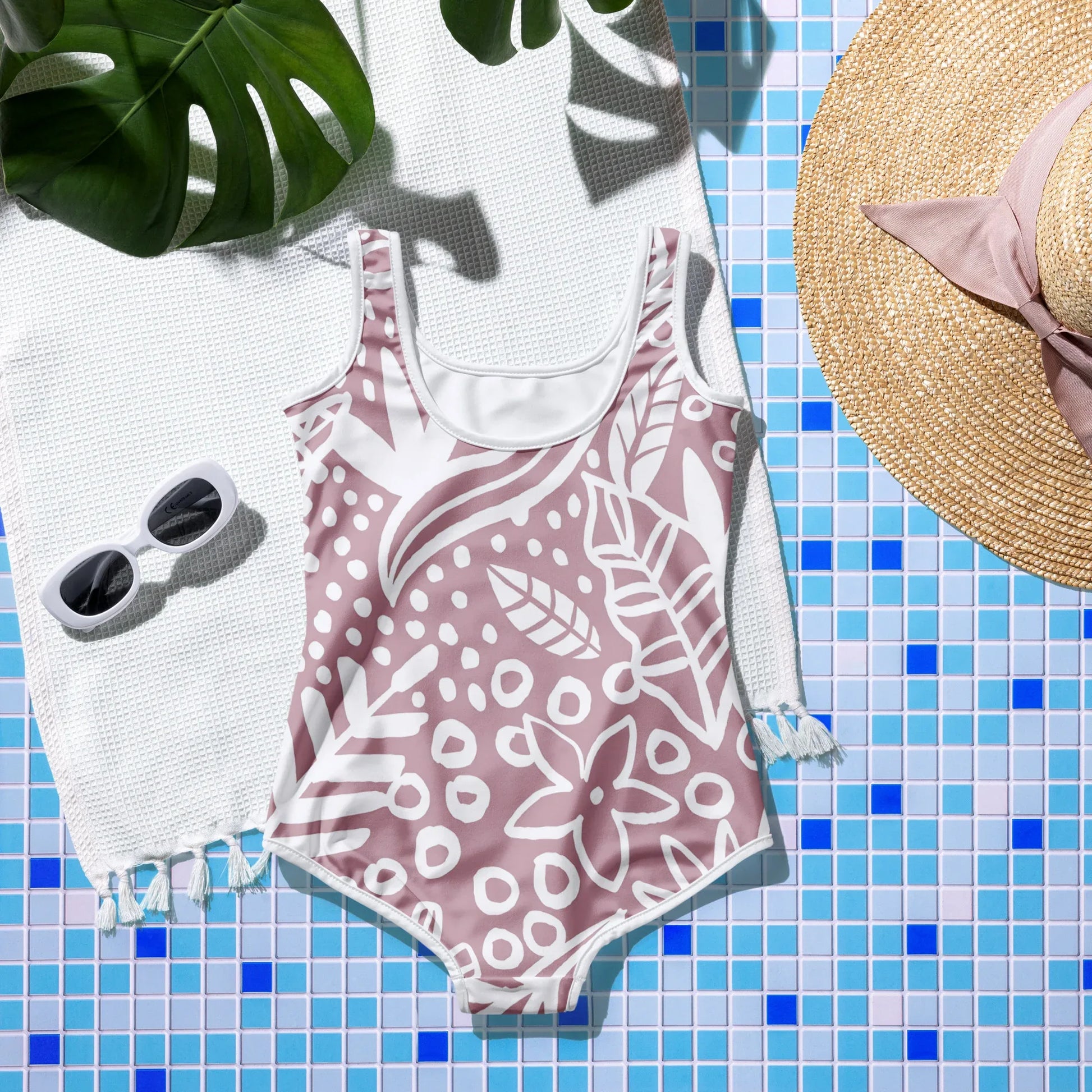 All-Over Print Youth Swimsuit - AwRans Clothing