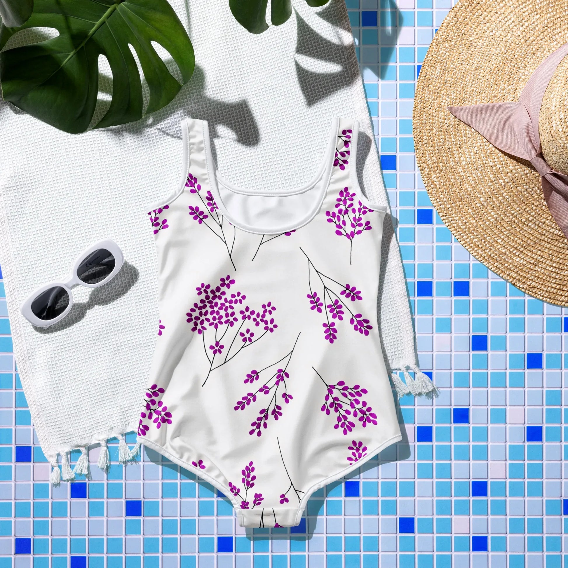 All-Over Print Youth Swimsuit - AwRans Clothing