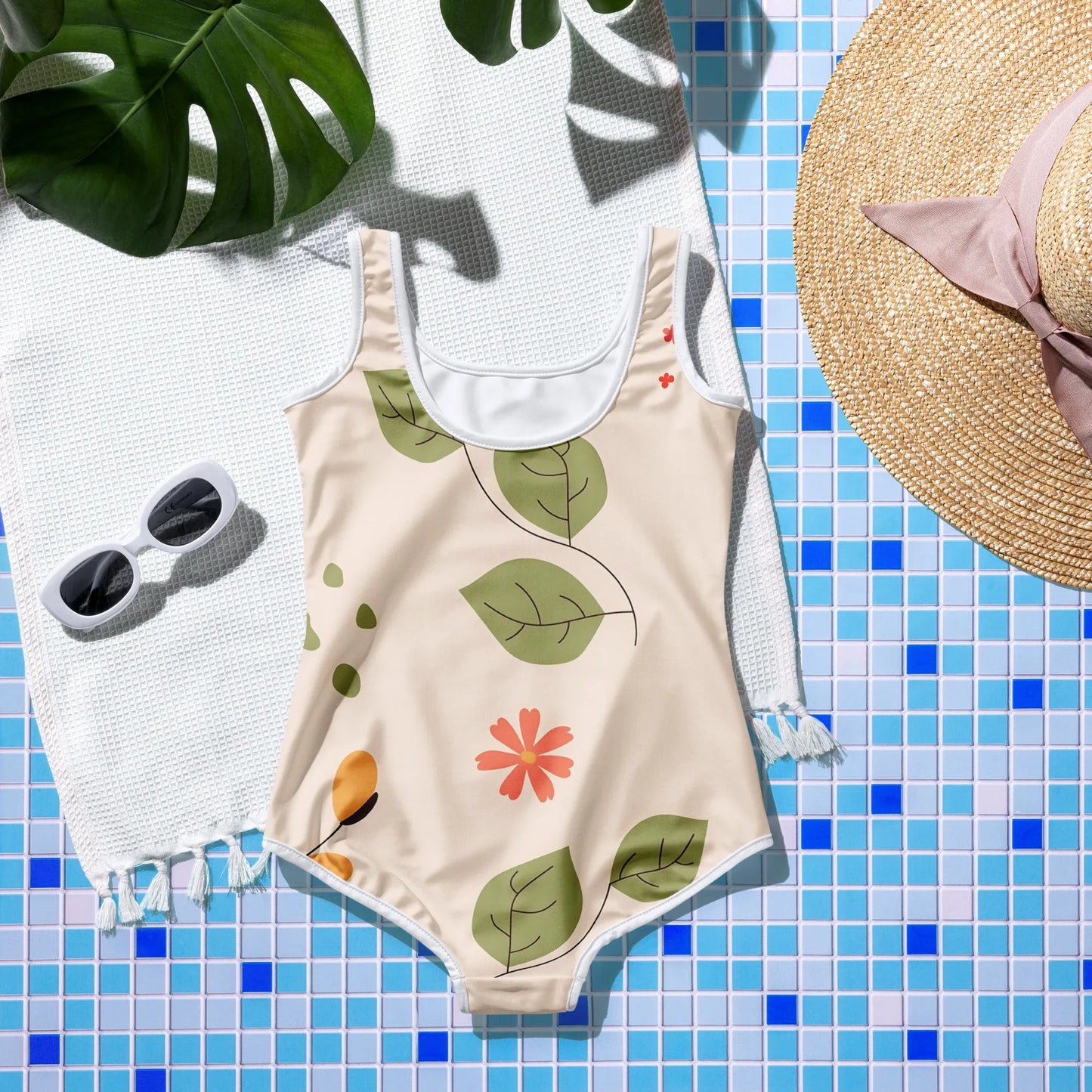 All-Over Print Youth Swimsuit - AwRans Clothing