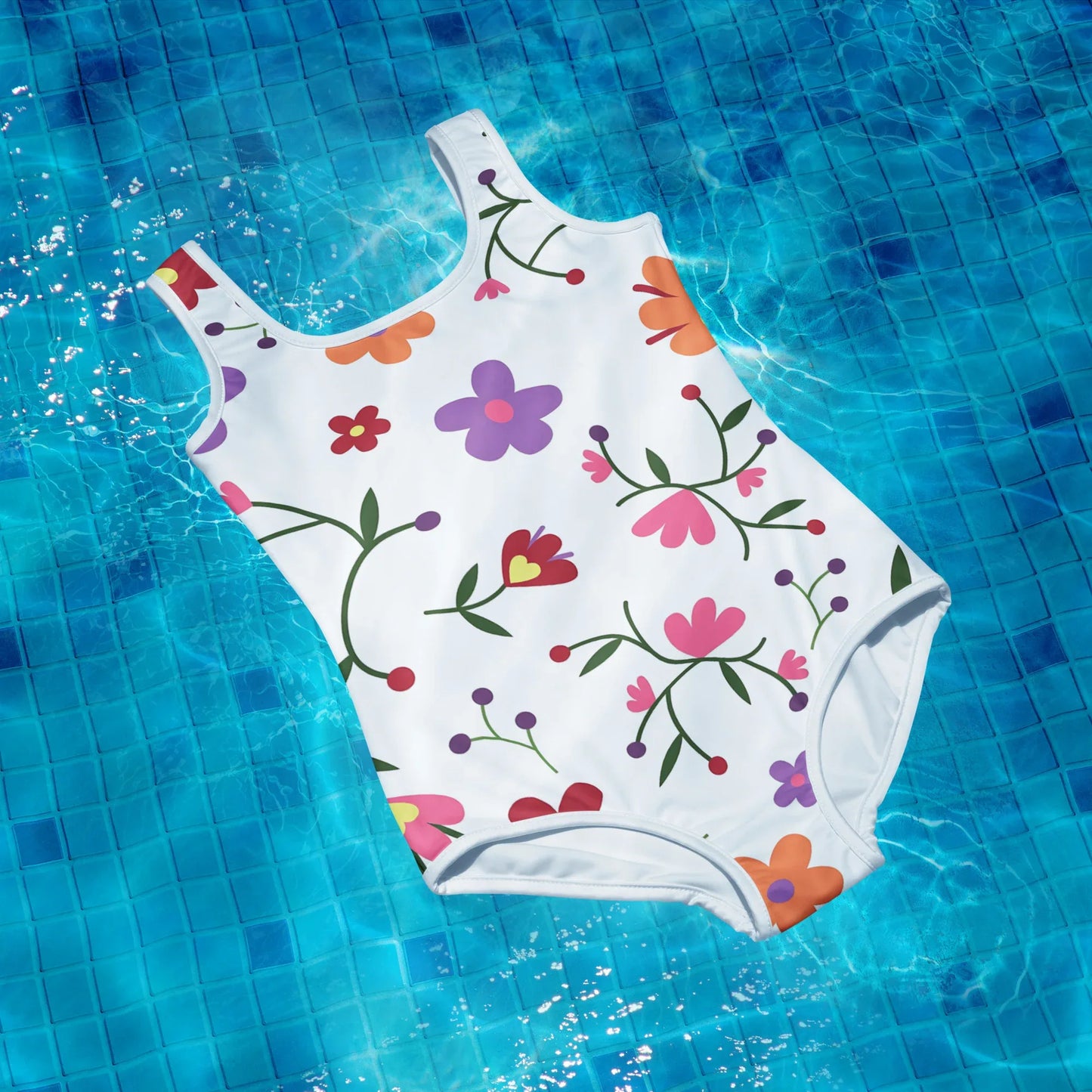 All-Over Print Youth Swimsuit - AwRans Clothing