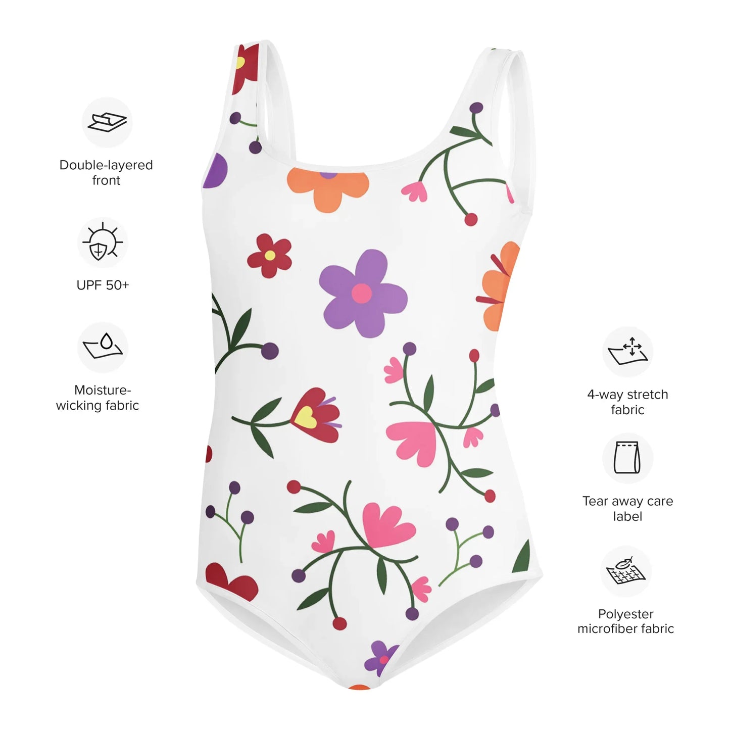 All-Over Print Youth Swimsuit - AwRans Clothing