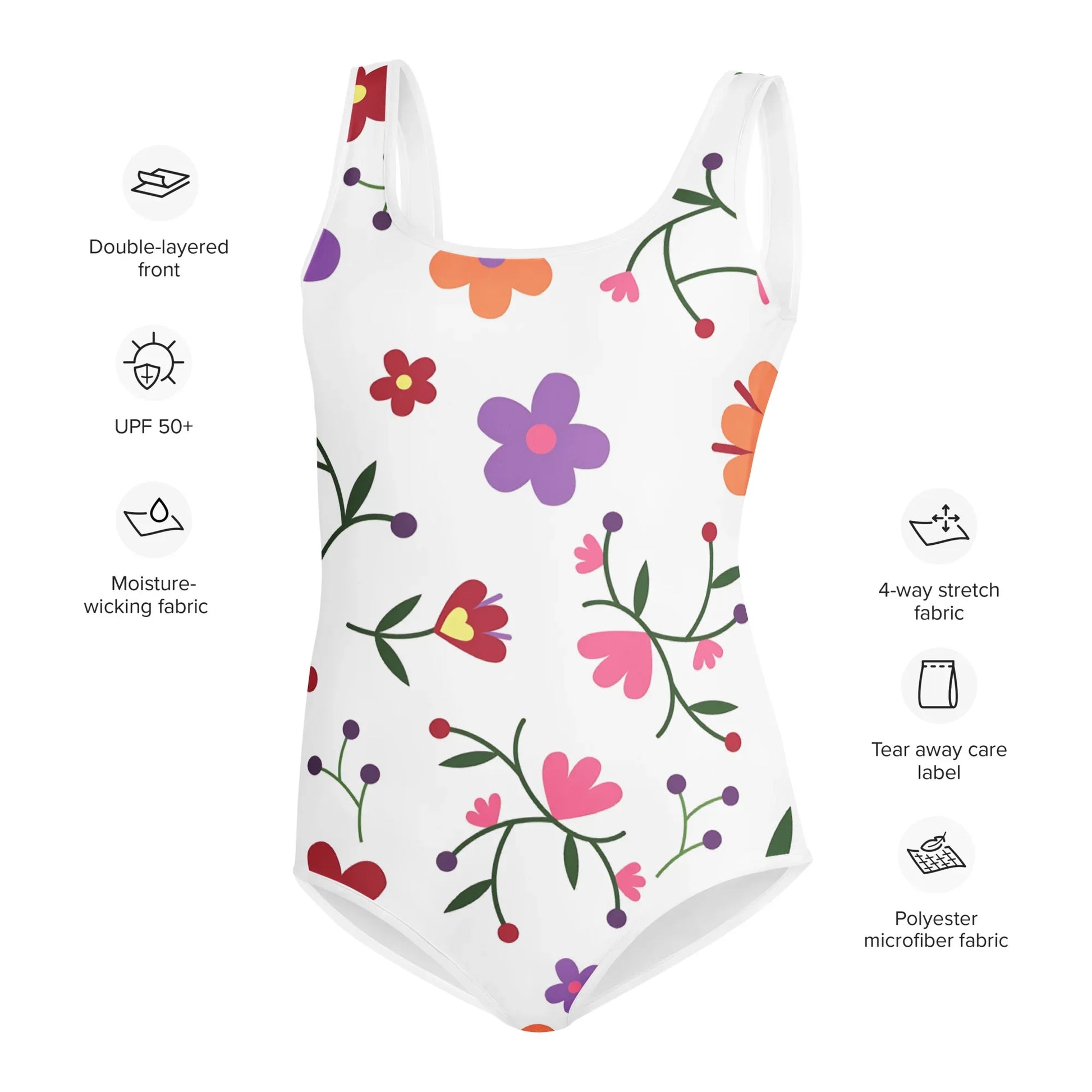 All-Over Print Youth Swimsuit - AwRans Clothing