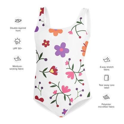 All-Over Print Youth Swimsuit - AwRans Clothing