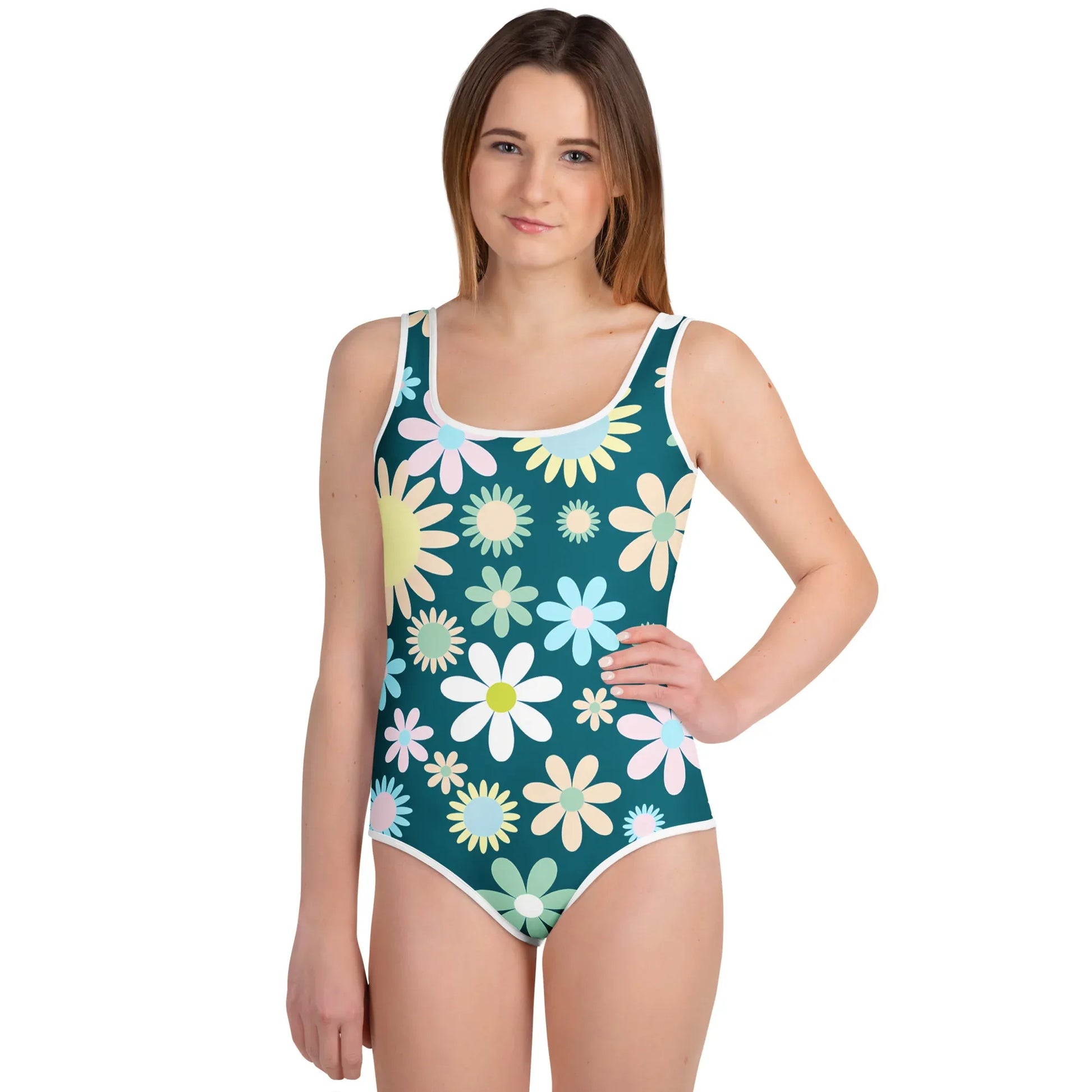 All-Over Print Youth Swimsuit - AwRans Clothing
