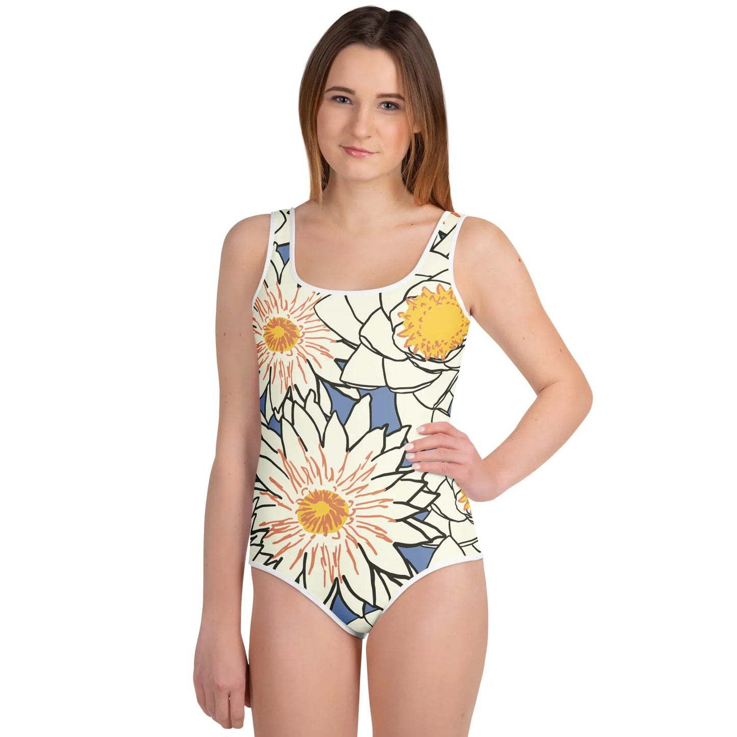 All-Over Print Youth Swimsuit - AwRans Clothing