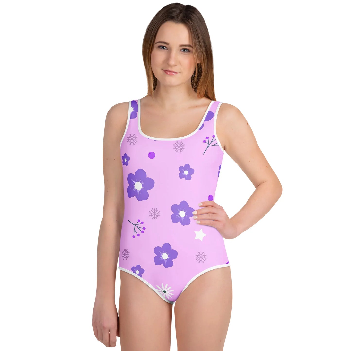 All-Over Print Youth Swimsuit - AwRans Clothing