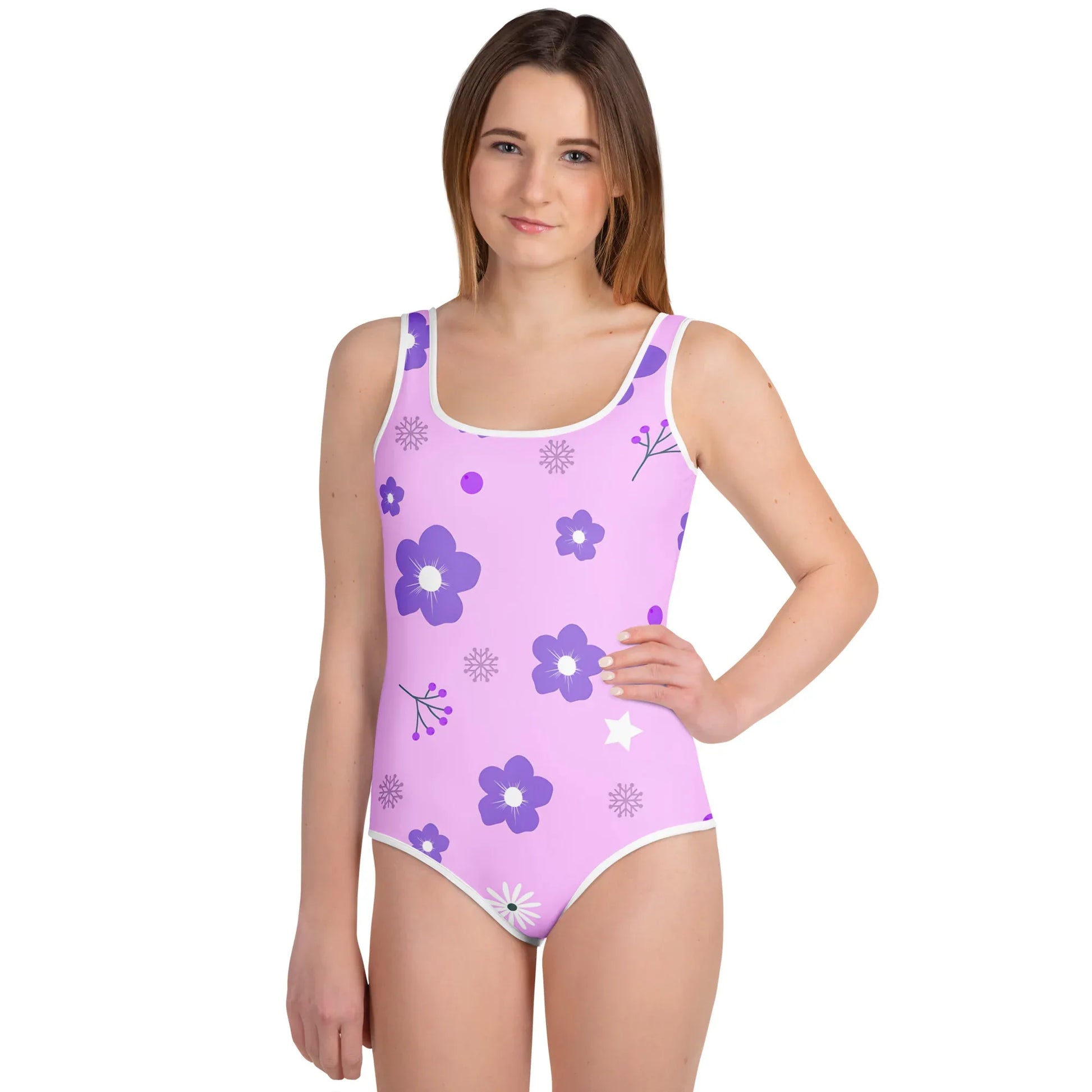 All-Over Print Youth Swimsuit - AwRans Clothing