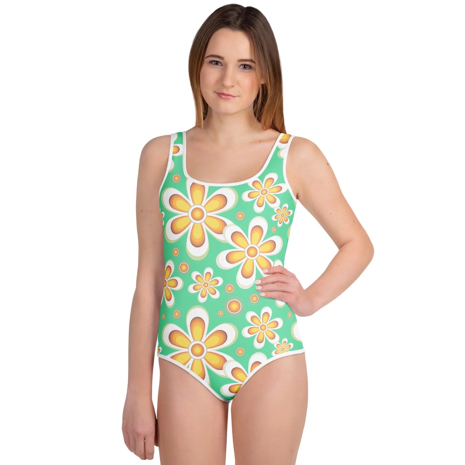 All-Over Print Youth Swimsuit - AwRans Clothing