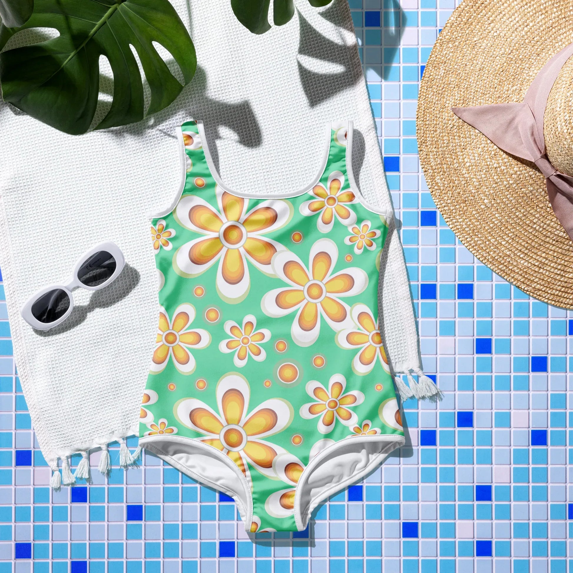 All-Over Print Youth Swimsuit - AwRans Clothing