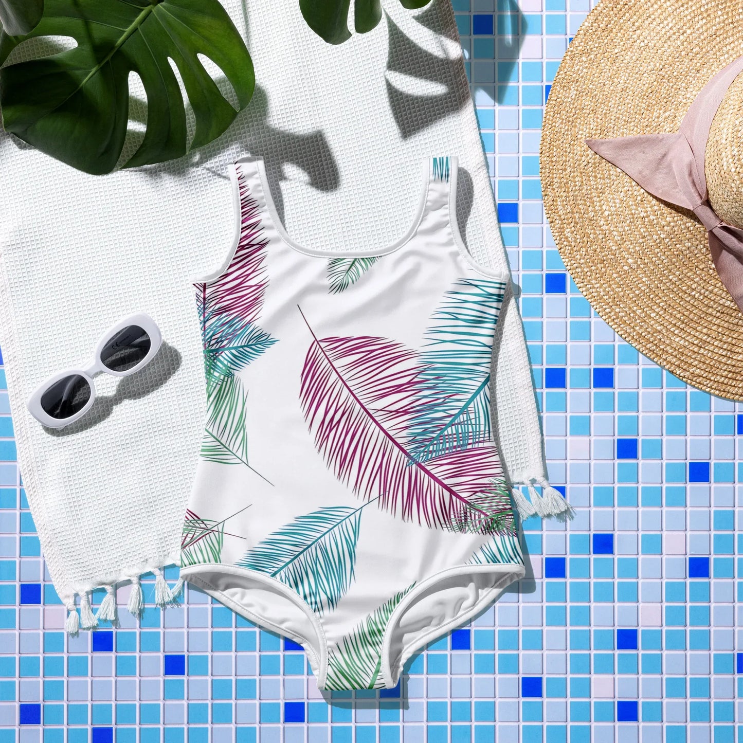 All-Over Print Youth Swimsuit - AwRans Clothing