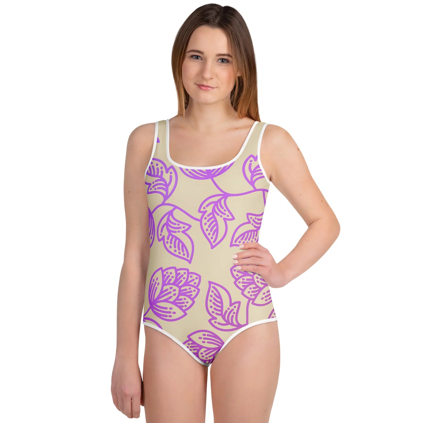 All-Over Print Youth Swimsuit - AwRans Clothing