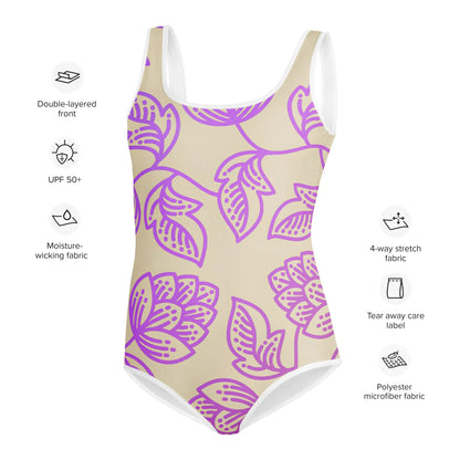 All-Over Print Youth Swimsuit - AwRans Clothing