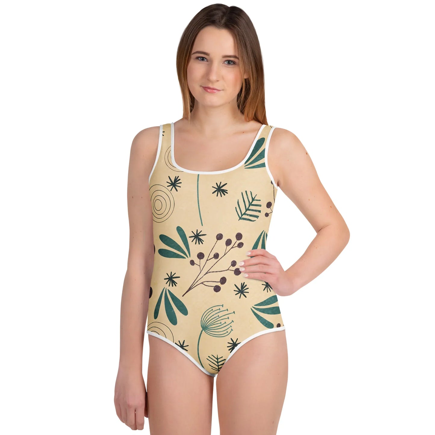 All-Over Print Youth Swimsuit - AwRans Clothing