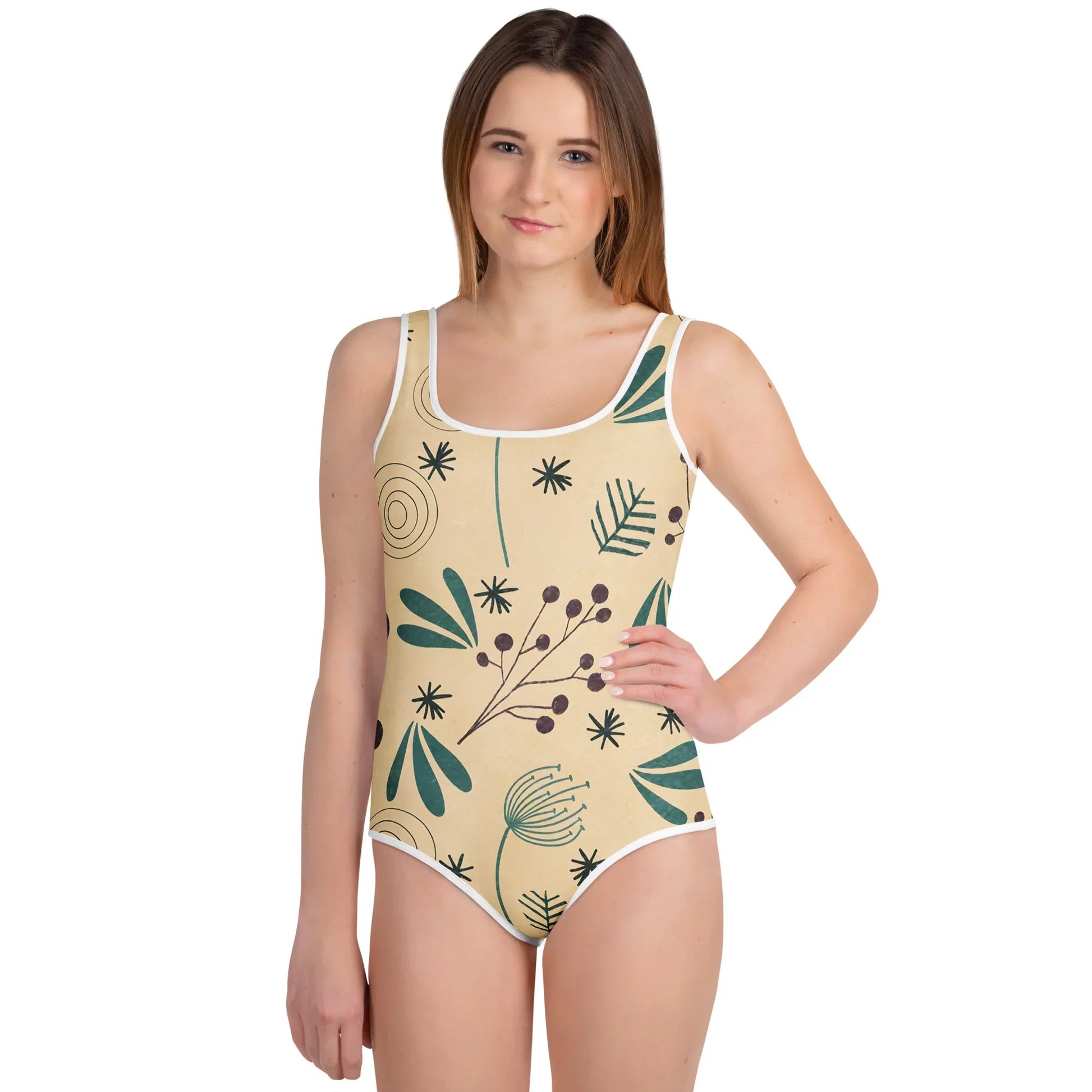 All-Over Print Youth Swimsuit - AwRans Clothing