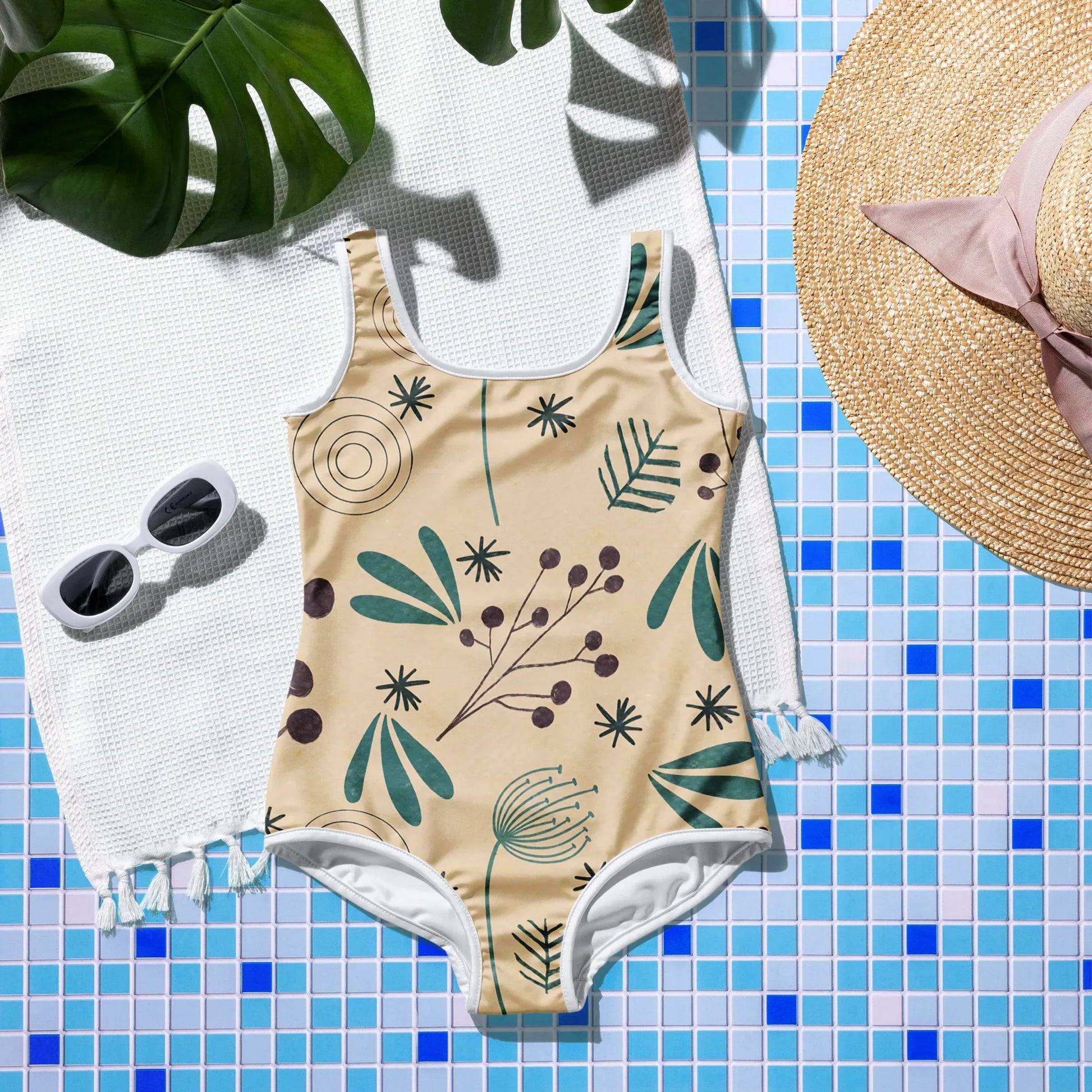 All-Over Print Youth Swimsuit - AwRans Clothing