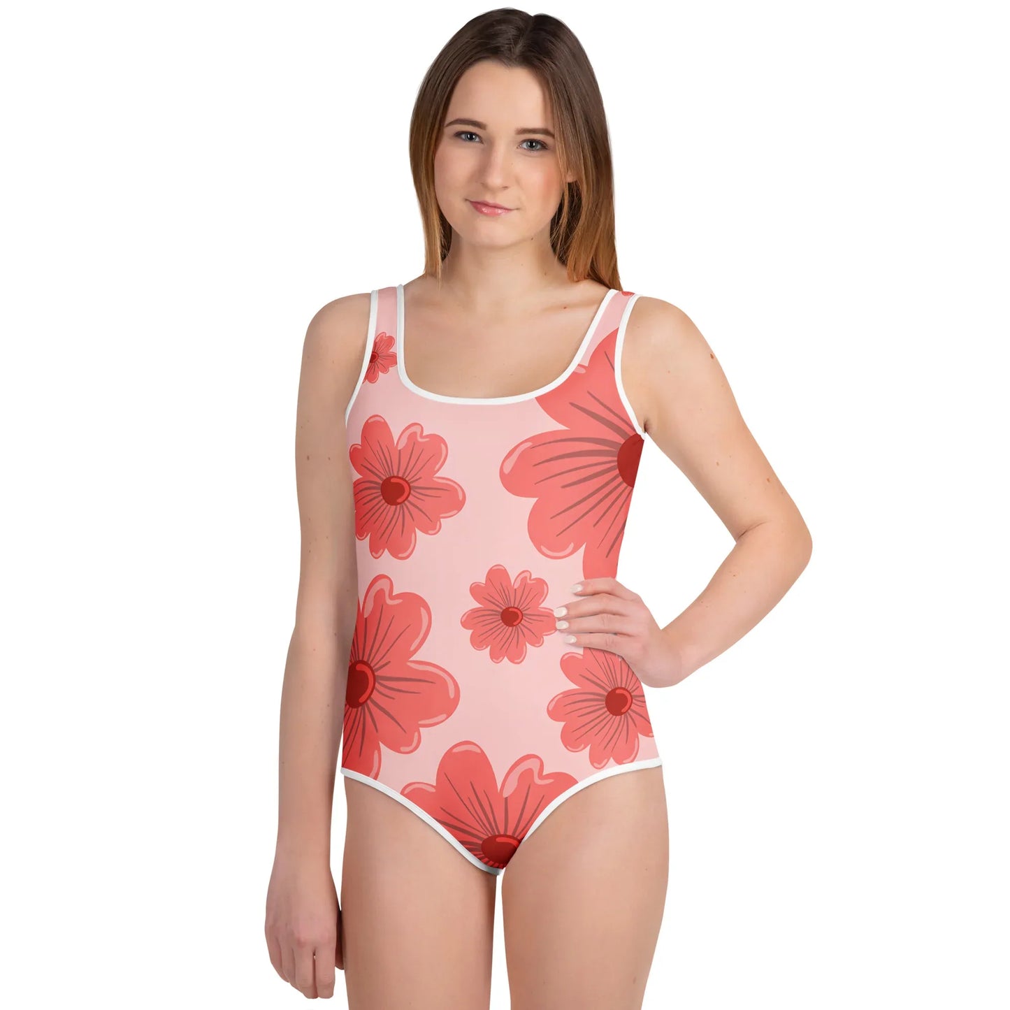 All-Over Print Youth Swimsuit - AwRans Clothing