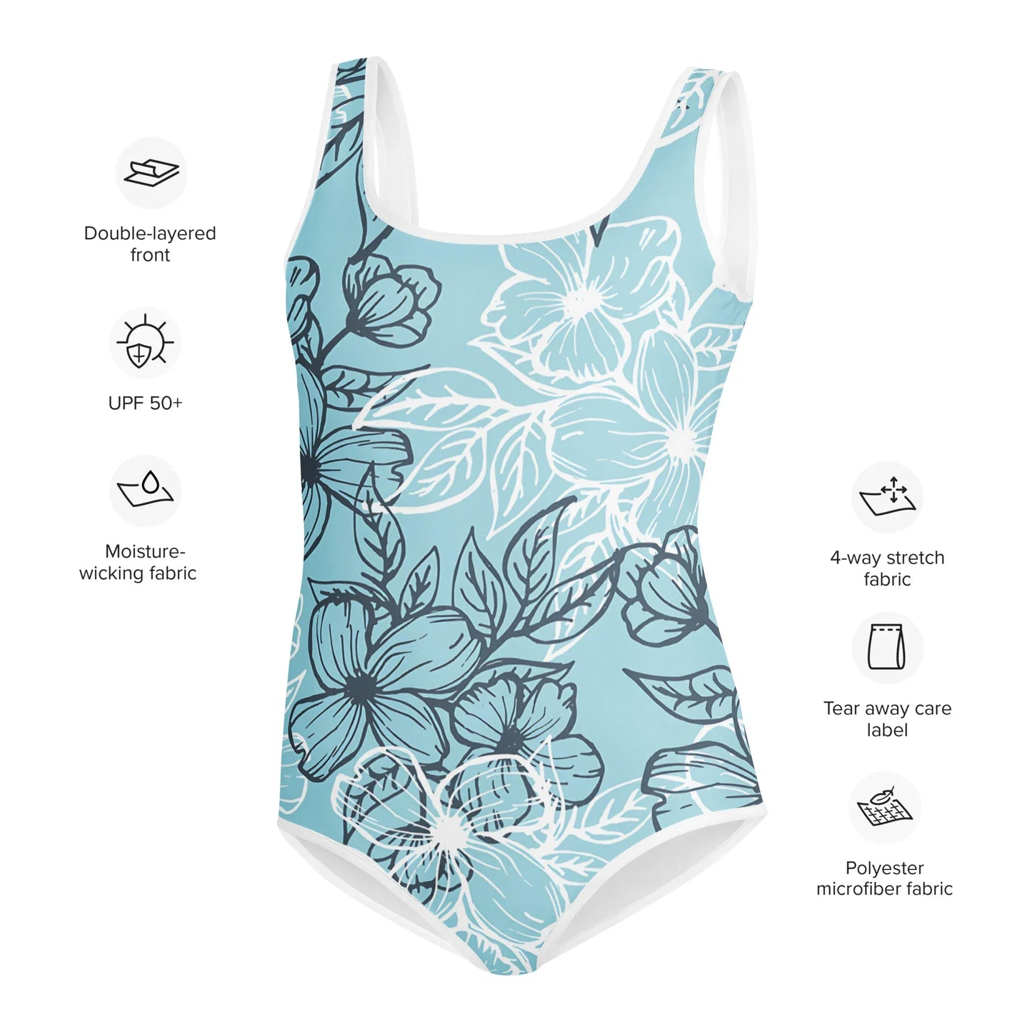 All-Over Print Youth Swimsuit - AwRans Clothing