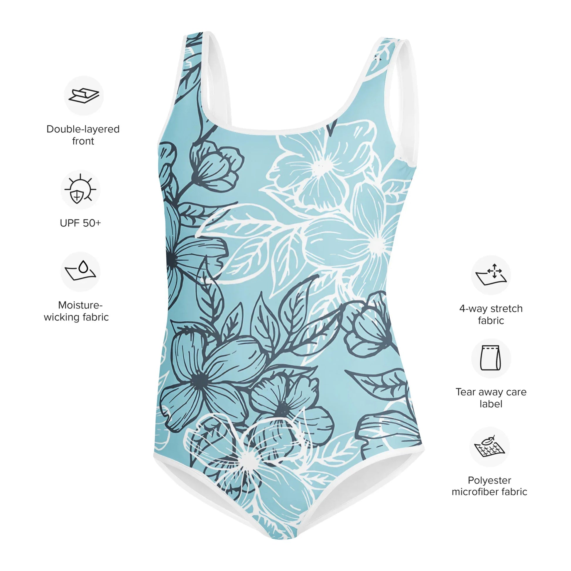 All-Over Print Youth Swimsuit - AwRans Clothing