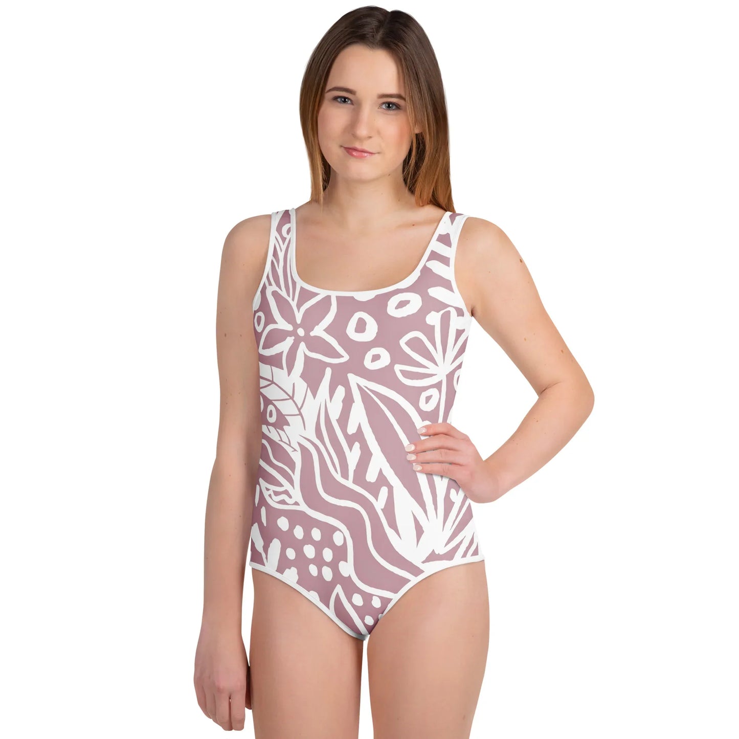 All-Over Print Youth Swimsuit - AwRans Clothing