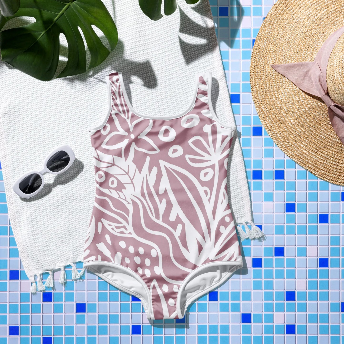 All-Over Print Youth Swimsuit - AwRans Clothing