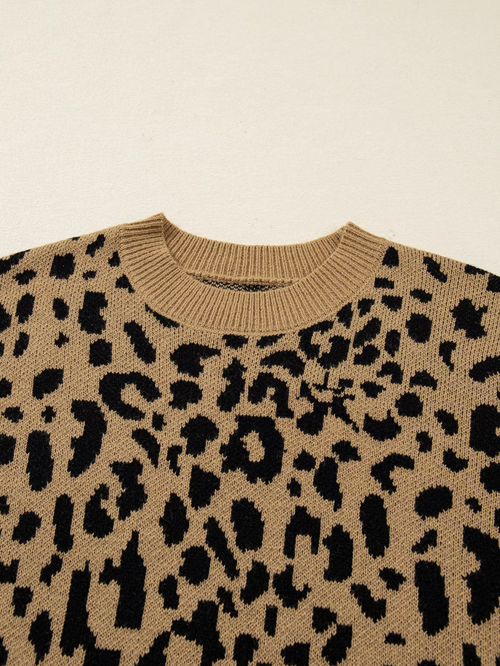 Oversized Leopard Print Chunky Knit Sweater Sweaters AwRans Premium b7d887f13b44485c9fbf908d0b36ef1e-Max-Origin