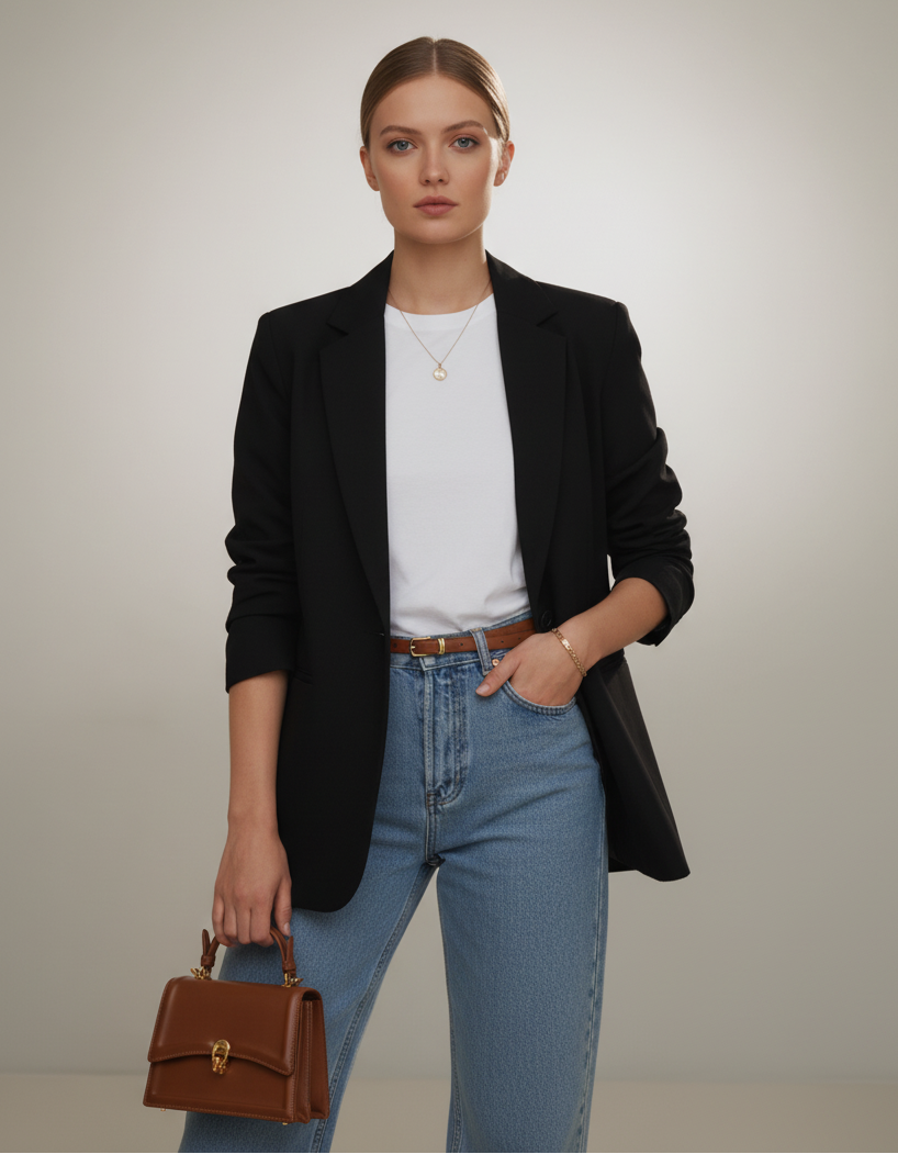 Classic Chic Lapel Blazer