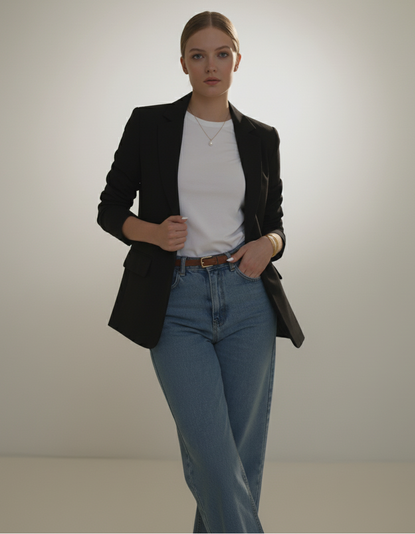 Classic Chic Lapel Blazer