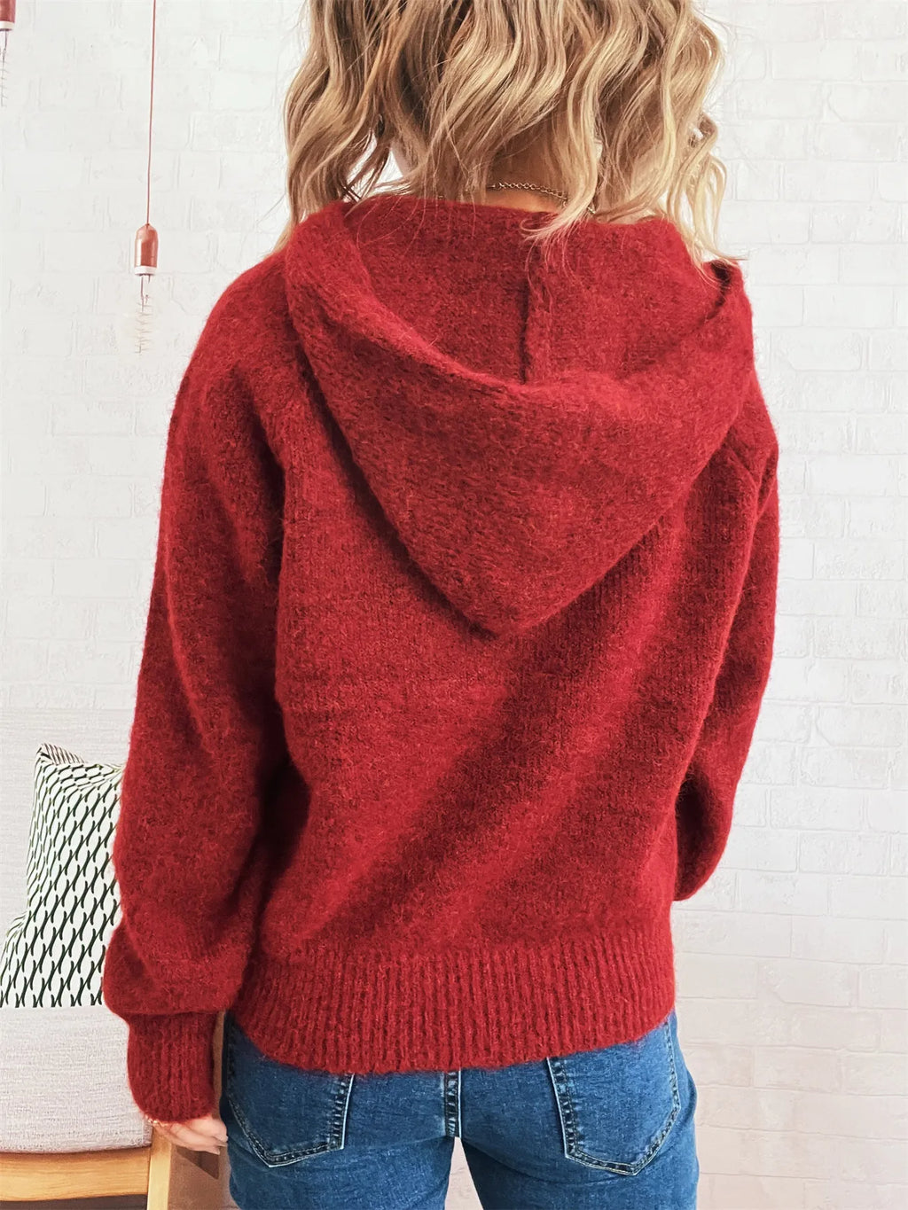 Cozy Oatmeal Soft Knit Quarter-Zip Pullover Sweater with Ring Pull Sweaters AwRans Premium ba4ba09d73a04e11bb2e9bff019eec69-Max-Origin