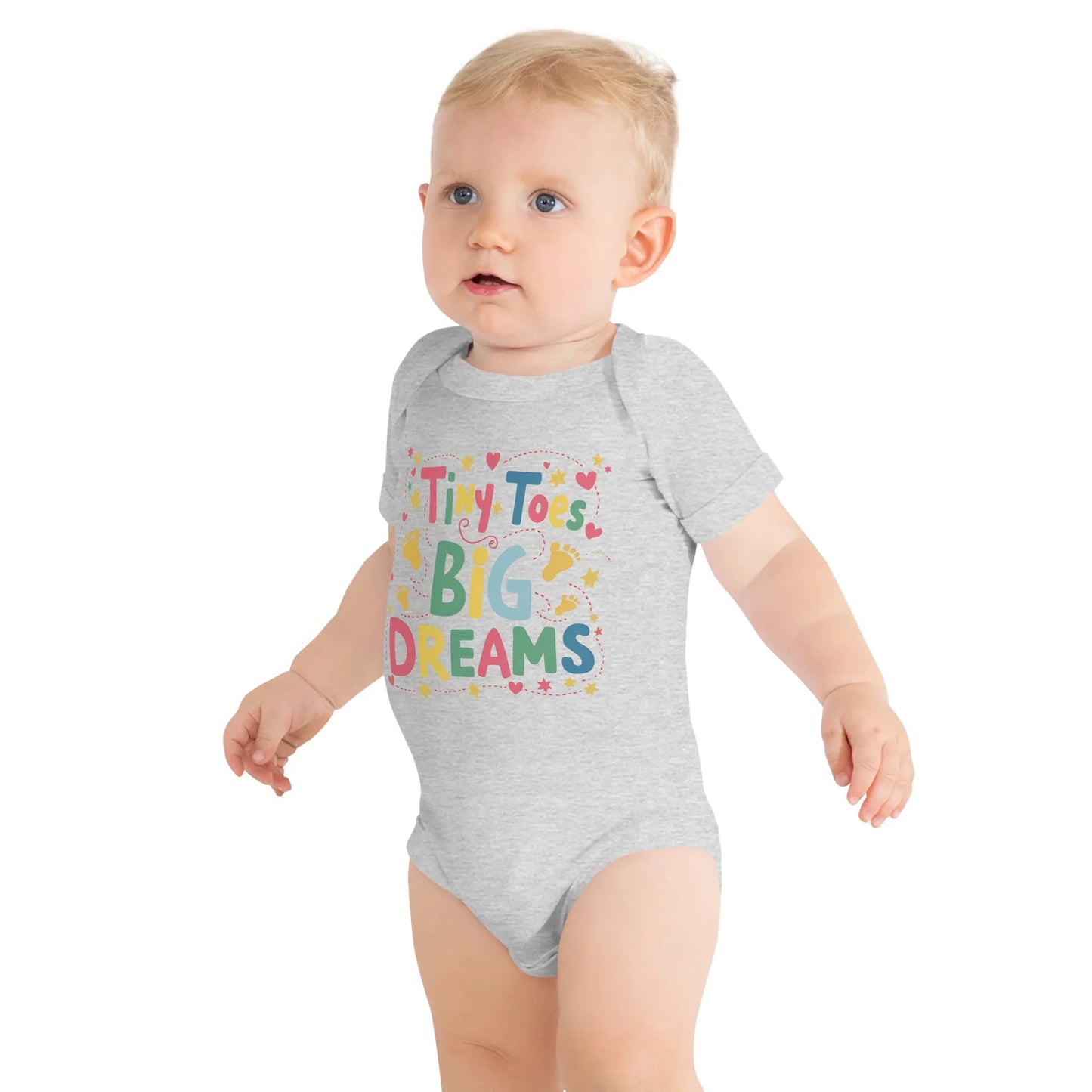 Tiny Toys Big Dreams | Baby Short Sleeve One Piece - AwRans Clothing