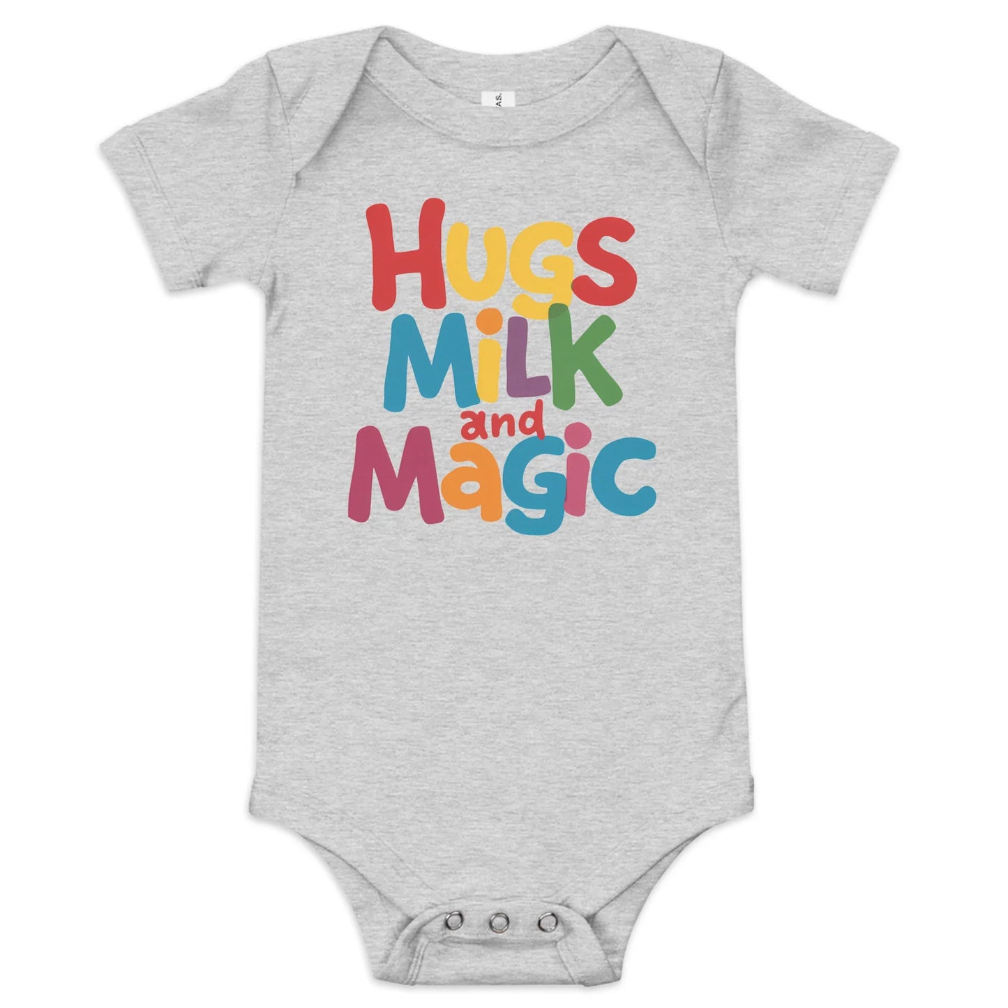 Hugs Milk And Magic | Baby Short Sleeve One Piece - AwRans Clothing