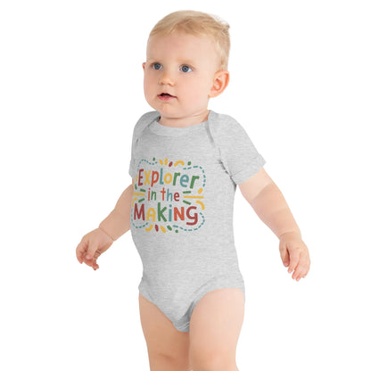 Explorer In The Making | Baby Short Sleeve One Piece - AwRans Clothing