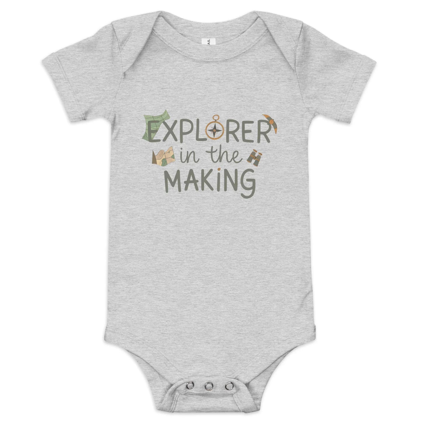 Explorer In The Making | Baby Short Sleeve One Piece - AwRans Clothing
